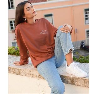 Letter Embroidery Pullover